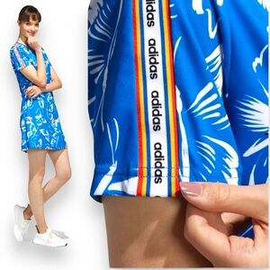 ADIDAS FARM RIO BUTTERFLY ROYAL BLUE THREE STRIPE ROYAL BLUE DRESS RAINBOW PRIDE